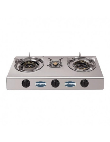 AIRMEC COCINA DE GAS 3 FUEGOS INOX AM120414