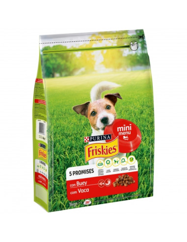 PURINA FRISKIES CANINE ADULT MINI MENU BUEY 3KG