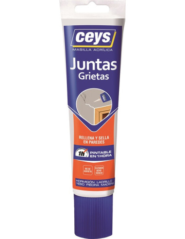 CEYS SELLACEYS MASILLA ACRILICA JUNTAS GRIETAS BLANCO 125 ml