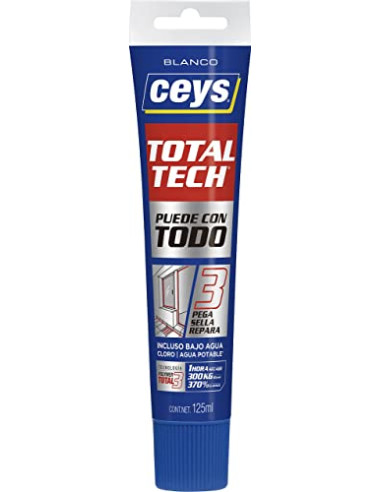 CEYS SELLADOR ADHESIVO MS-TECH (TOTAL TECH) TRANSPARENTE 125 ML