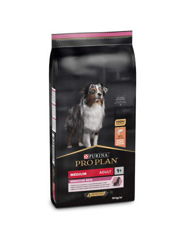 PURINA PRO PLAN ADULT MEDIUM SENSITIVE SKIN SALMÓN 14KG