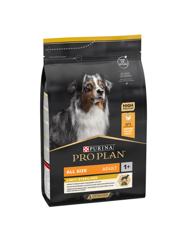 PURINA PRO PLAN ADULT LIGTH ESTERILIZADO 14 KGS. POLLO Y ARROZ