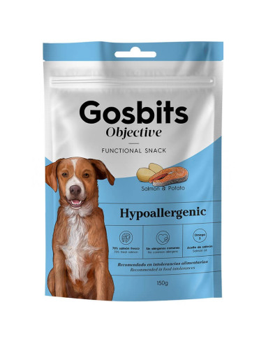 GOSBI SNACK  GOSBITS OBJECTIVE HYPOALLERGENIC 150 GRS.