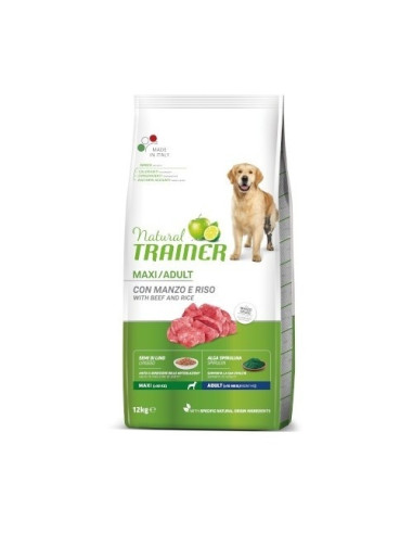 Natural Trainer DOG MAXI ADULT BUEY 12 KG